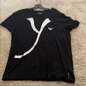 Men’s Emporio Amrani black shirt